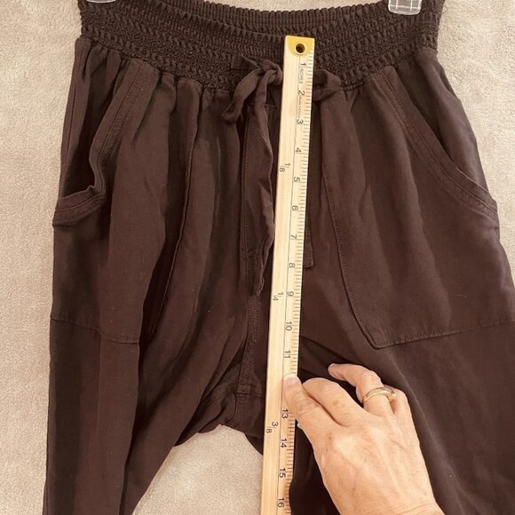 Ci Sono Pants Womens Large Smocked Waist Pull On Jogger Pockets Rayon Casual - Picture 10 of 16